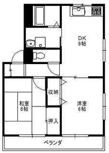 アビタシオン【1階】の間取り