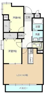 メゾン島田(リノシス)【6階】の間取り
