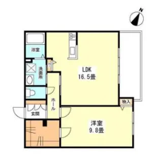 heritage八雲【2階】の間取り