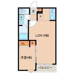 Grand Chariot K 大和町【3階】の間取り