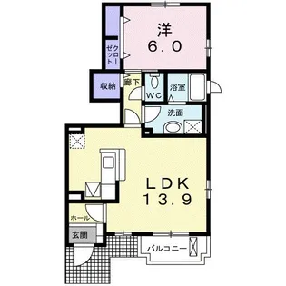 ジュピター【1階】の間取り