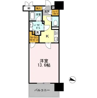 ロイヤルパークスERささしま EAST【6階】の間取り