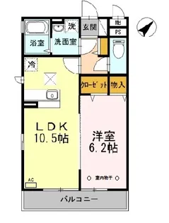 東京都江東区塩浜1【アパート】の間取り