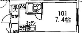 新板橋ボヌール・ステュディオ【1階】の間取り