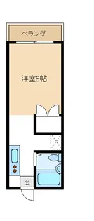 ファミーユ島村(マンスリーマンション)【2階】の間取り