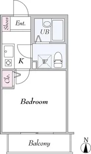 アーベインテラス千住緑町 B棟【2階】の間取り
