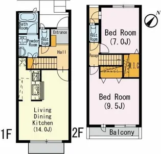 東京都葛飾区青戸2【一戸建】の間取り