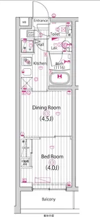 神奈川県川崎市中原区井田中ノ町【マンション】の間取り