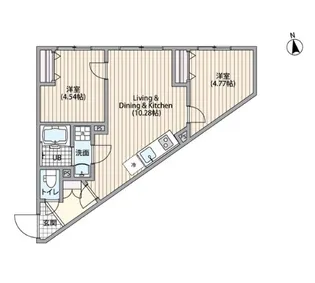 エルファーロ笹塚III【2階】の間取り