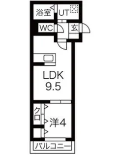 センテンス長町【1階】の間取り
