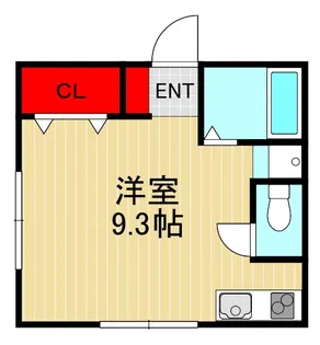 1Rの間取り画像