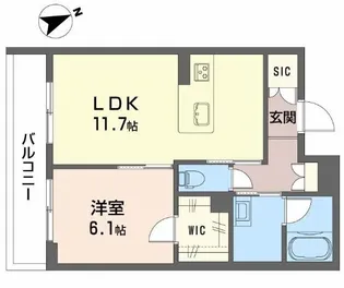 シャーメゾン ノア【2階】の間取り