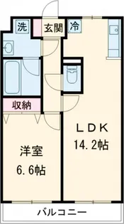 サウスヒルズ【1階】の間取り