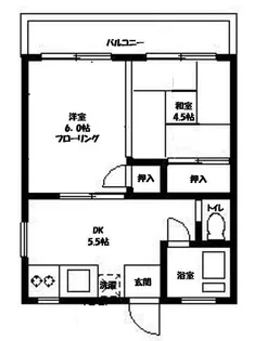 清水コーポ【2階】の間取り