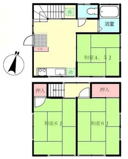 東京都葛飾区新宿2【一戸建】の間取り
