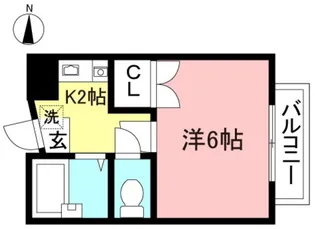 レジデンス松原【2階】の間取り