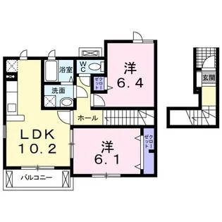 アルカンシエル【2階】の間取り