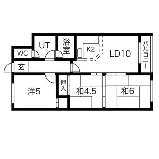 北海道札幌市中央区南一条西18【マンション】の間取り