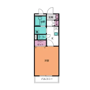 ソルシェ坂口【2階】の間取り