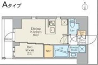 クレストコート東日暮里【2階】の間取り
