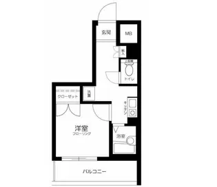 東京都品川区西五反田3【マンション】の間取り