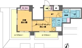 カスタリア南麻布【6階】の間取り