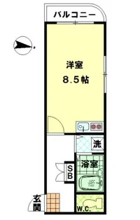 ヴィラ・ジュクリー【1階】の間取り