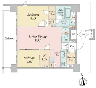 LiveCasa西台【9階】の間取り