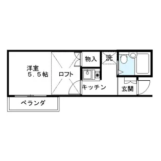 東京都杉並区高円寺南5【アパート】の間取り