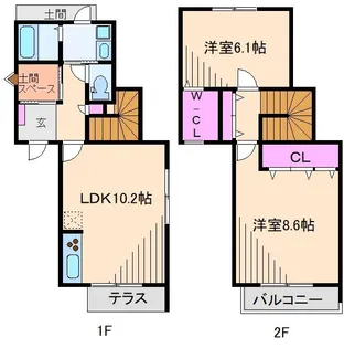 ラコルト【1階】の間取り