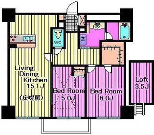 コンフォリア大宮(旧:SAION大宮)【7階】の間取り