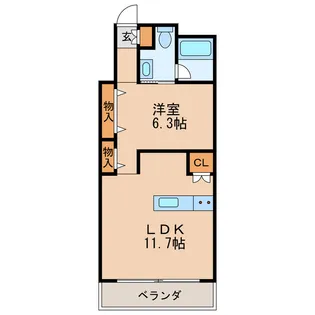 桜ヒルズ【4階】の間取り