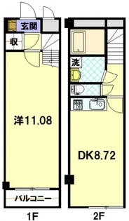 アミティ白木【1階】の間取り