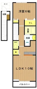 三重県伊勢市御薗町高向【アパート】の間取り