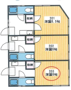 佐々木荘【2階】の間取り