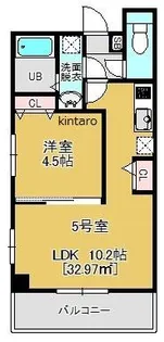 幕張 THE SUITE【4階】の間取り