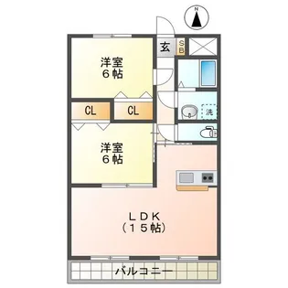 ロイヤル・ふじ【2階】の間取り