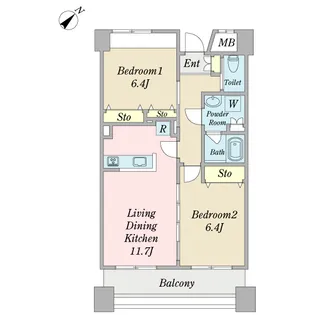 バルケッタ【5階】の間取り