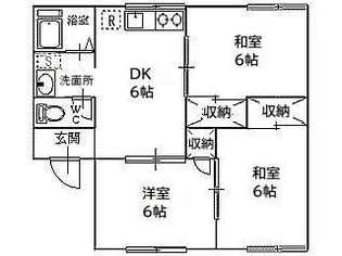 レジデンス桑原A【1階】の間取り