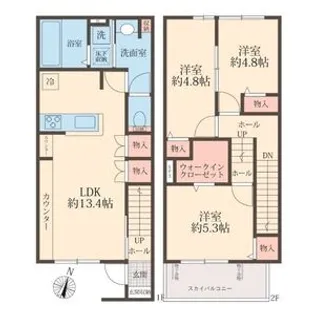 カーサ・ソンリエンテの間取り