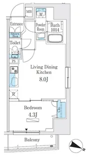 プライムブリス板橋本町【7階】の間取り