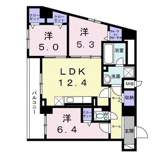 シエスタ キー【8階】の間取り