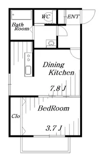 ブリリアンHASEGAWA【1階】の間取り
