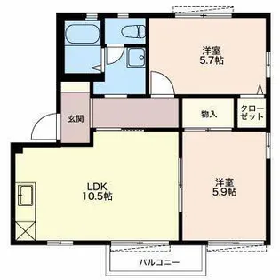 フォーレス【2階】の間取り