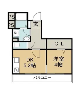J.リヴェール佐古【1階】の間取り