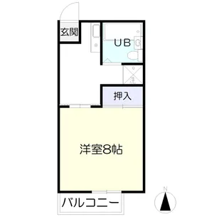 メゾンオチアイ第二【2階】の間取り