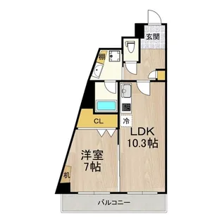 インプルーブ天六【3階】の間取り