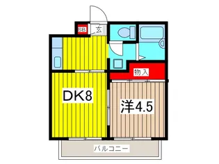 ヴィラ・サンポート【3階】の間取り