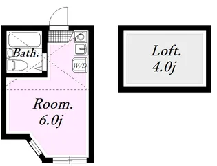 ユナイト上町ヘルマンミュラー【1階】の間取り