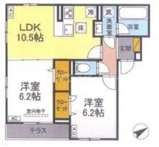 Resi NOIR【2階】の間取り